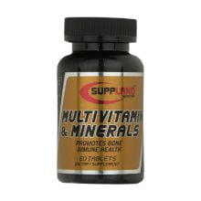 قرص مولتی ویتامین و مینرال ساپلند نوتریشن 60 عددی Suppland Nutrition Multivitamin & Minerals 60 Tablets