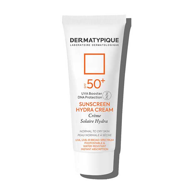 ضد آفتاب بی رنگ پوست خشک SPF50 هیدرا کرم درماتیپیک 50 میلی لیتر Dermatypique SPF50 Hydra Cream Sunscreen 50 Ml