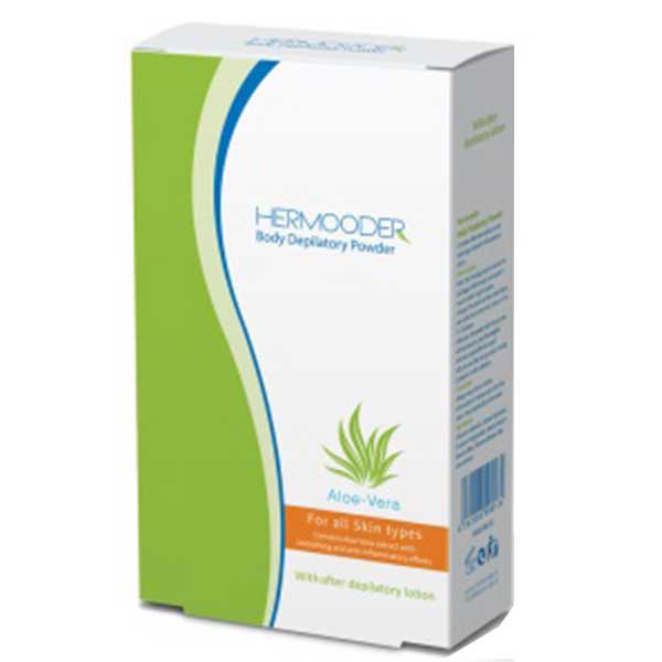 پودر موبر هرمودر الوورا 50 گرم Hermoder shaving powder Aloevera 50 g