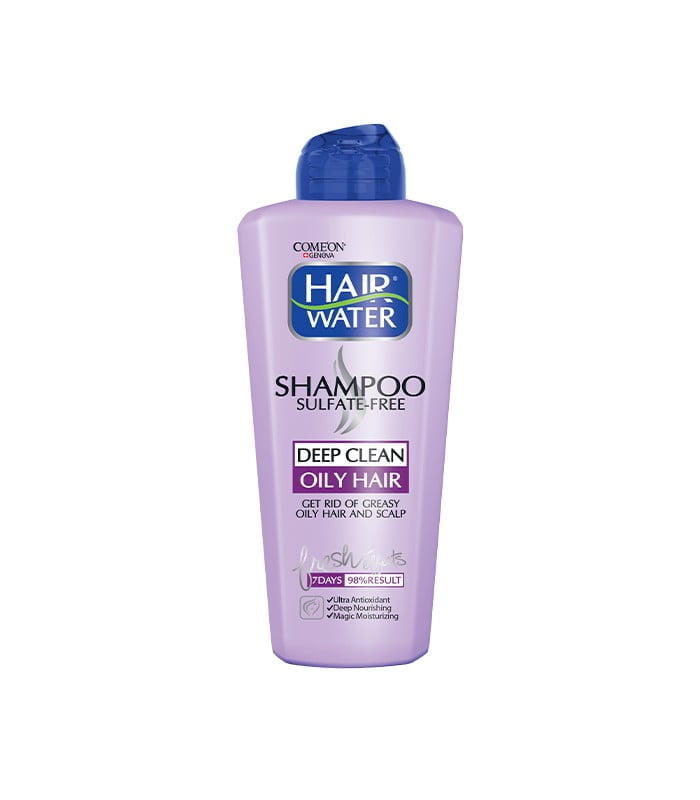 شامپو هیر واتر بدون سولفات کنترل کننده چربی مو و پوست سر کامان مناسب موهای چرب 400 میلی لیتری  COME’ON Hair Water Deep Clean Sulfate-Free Shampoo For Oily Hair 400 ml