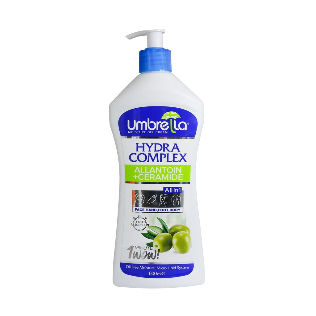 ژل کرم آبرسان پمپی زیتون آمبرلا 600 میلی لیتر Umbrella Hydra Complex Olive Gel Cream 600 ml