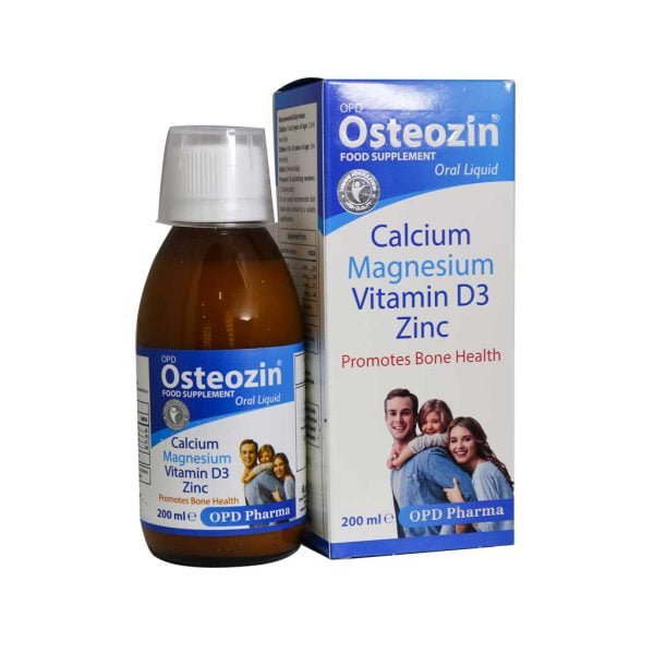محلول خوراکی او پی دی استئوزین او پی دی فارما 200 میلی لیتر OPD Pharma OPD Osteozin Oral Liquid 200 ml
