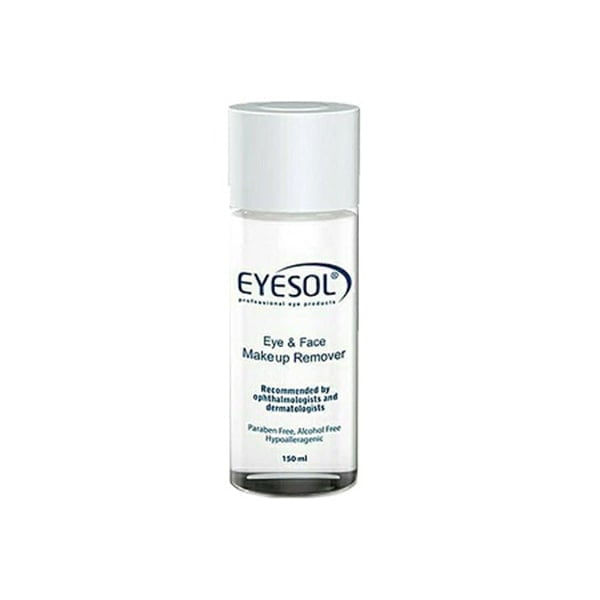 پاک کننده تخصصی آرایش چشم و صورت تک فاز آیسول 150 میل EYESOL Waterproof Eye And Face Makeuo Remover 150 Ml
