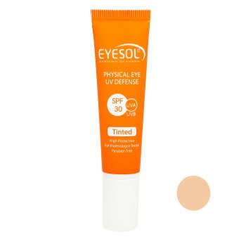 کرم ضد آفتاب دور چشم رنگی SPF30 آیسول Eyesol Physical Eye UV Defense Tinted Cream SPF30