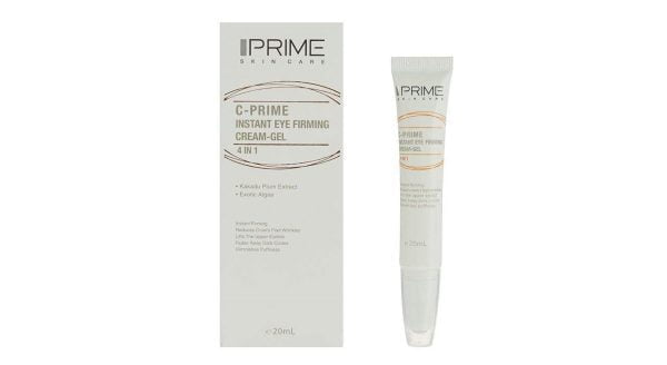 ژل کرم سفت کننده قوی دور چشم حاوی ویتامین سی (1×4) پریم 20 میلی لیتری Prime C-Prime 4 In 1 Instant Eye Firming Cream Gel 20ml