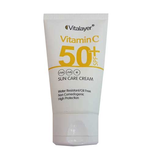 کرم ضد آفتاب بی رنگ حاوی ویتامین سی ویتالیر Vitalayer Vitamin C Sun Care Cream