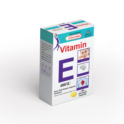 ویتامین ای 400 واحدی هلثی‌ مین 60 عددی HEALTHIMIN Vitamin E 400 IU 60Soft Gelatin Capsules