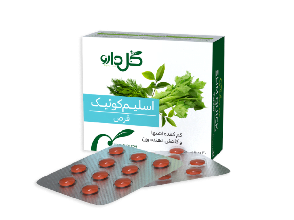 قرص اســلـیــم کـوئـیـک گل دارو 30 عددی Goldaru Slim Quick 30 F.C.Tablet