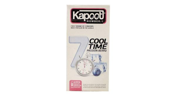 کاندوم مدل 7 Cool Time کاپوت 12 عددی Kapoot Condoms Model 7Coll Time 12pcs