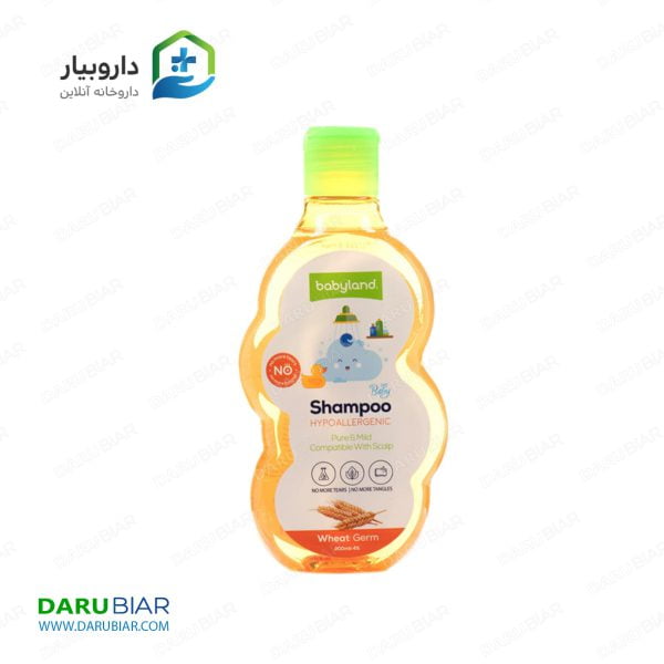شامپو نرم کننده بچه حاوی پروتئین جوانه گندم بی بی لند 200 میلی لیتری Babyland Wheat Germ Extract Baby Conditioner Shampoo 200ml