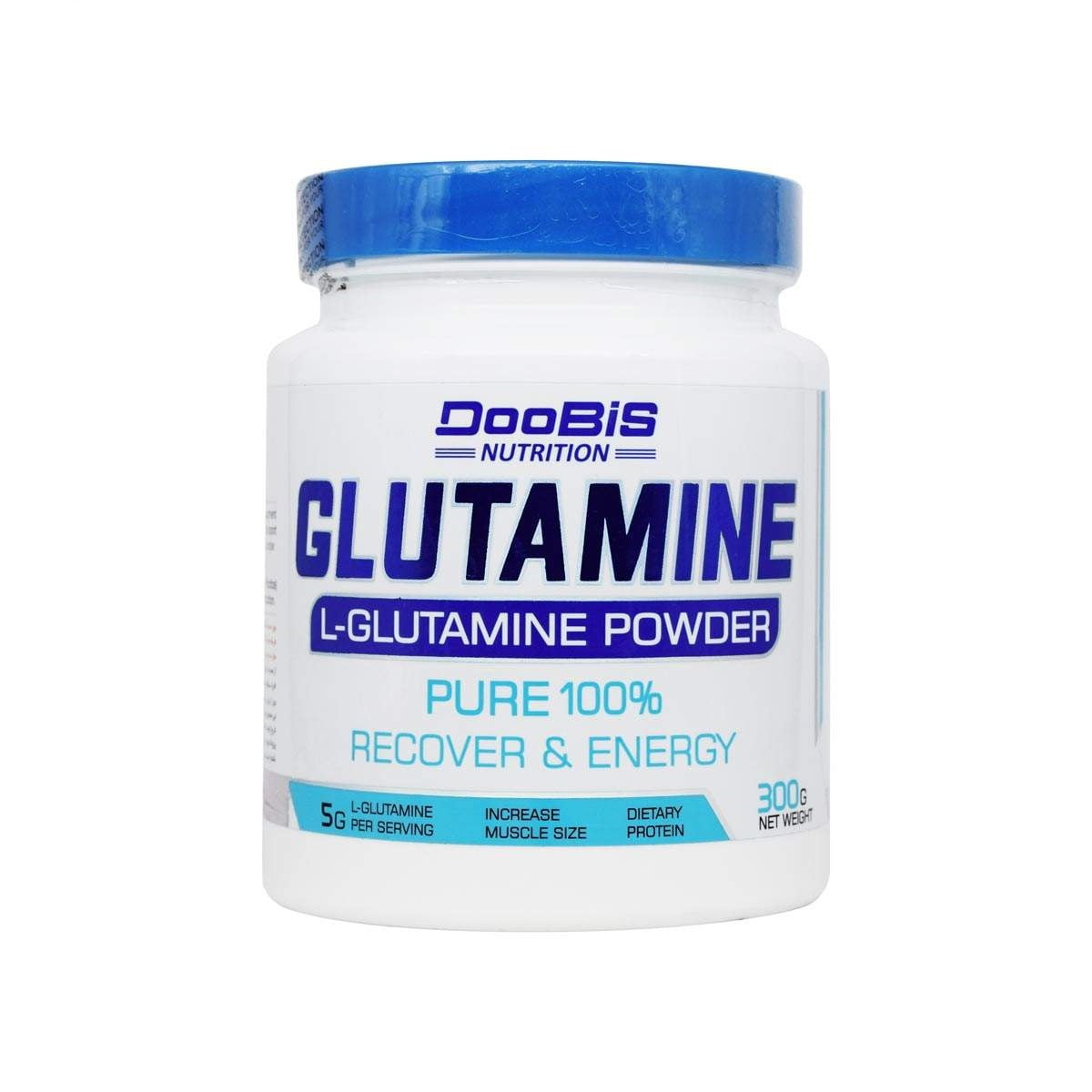 پودر گلوتامین پیور 100 درصد دوبیس 300 گرم DooBis Glutamine Pure 100% Powder 300 gr