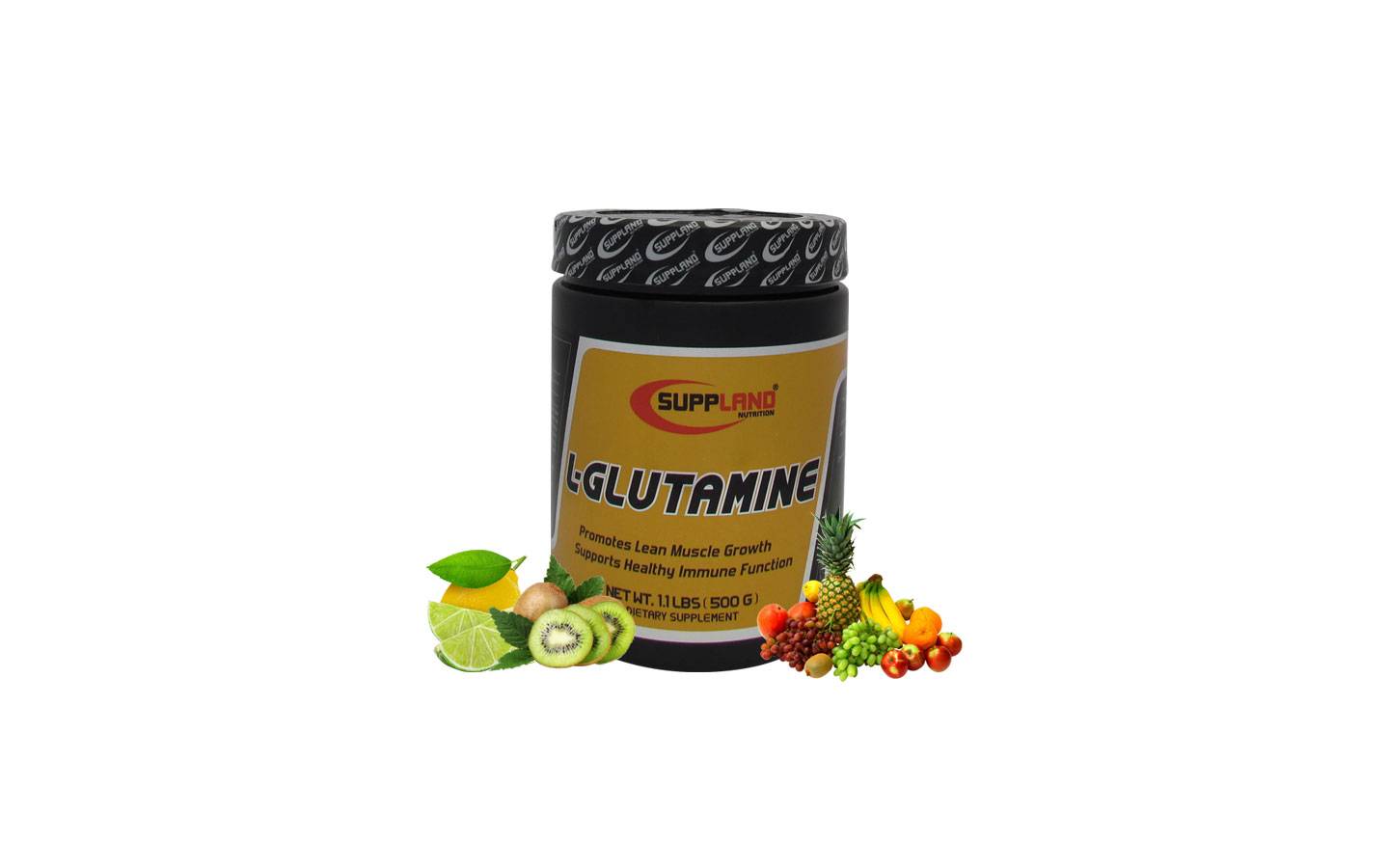 پودر ال گلوتامین ساپلند نوتریشن با طعم های مختلف 500 گرمی