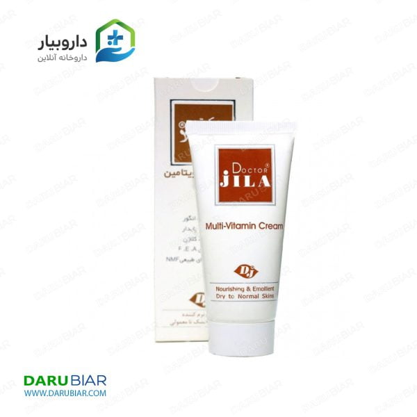 کرم مرطوب کننده مولتی ویتامین دکتر ژیلا مناسب پوست های نرمال تا خشک 50 گرم Doctor Jila Multi Vitamin Cream For Normal And Dry Skin 50 g