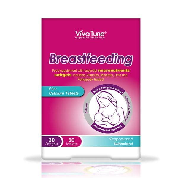 قرص و سافت ژل برست فیدینگ ویوا تیون 60 عدد Viva Tune Breastfeeding 60 Tabs