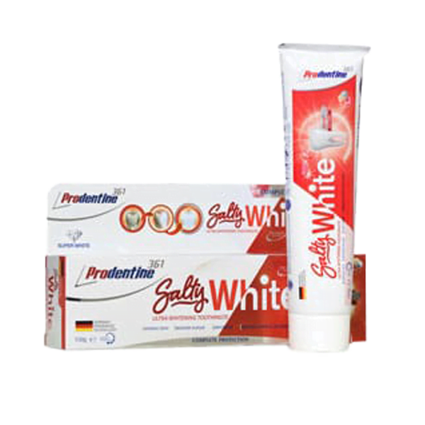 خمیر دندان سفید کننده دندان حاوی نمک دریا پرودنتین حجم ۱۵۰ میل Prodentin Teeth whitening toothpaste containing sea salt volume 150 ml