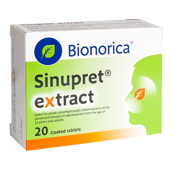 قرص سینوپرت اکسترکت بیونوریکا 20 عدد Bionorica Sinupret Extract 20 Coated tablets