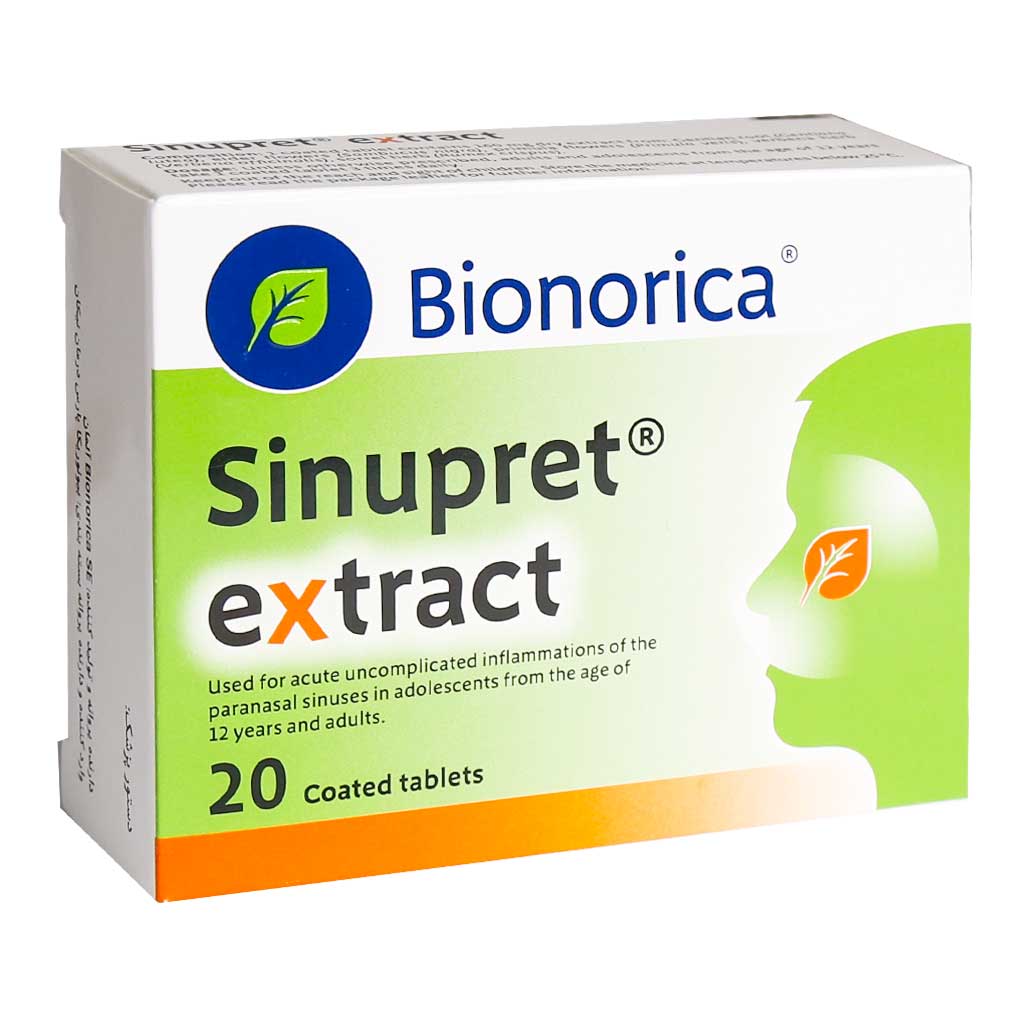 قرص سینوپرت اکسترکت بیونوریکا 20 عدد Bionorica Sinupret Extract 20 Coated tablets