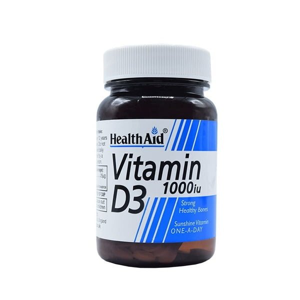 قرص ویتامین D3 هلث پلاس با دوز ۱۰۰۰ واحدی Health Aid Vitamin D3 1000IU 30 Tabs
