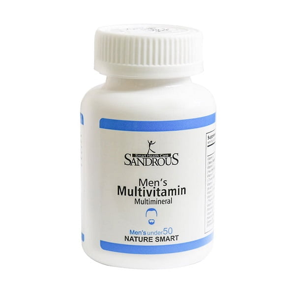کپسول مولتی ویتامین مولتی مینرال آقایان سندروس زیر 50 سال 60 عدد Sandrous Men’s Multivitamin Multimineral 60 Capsules