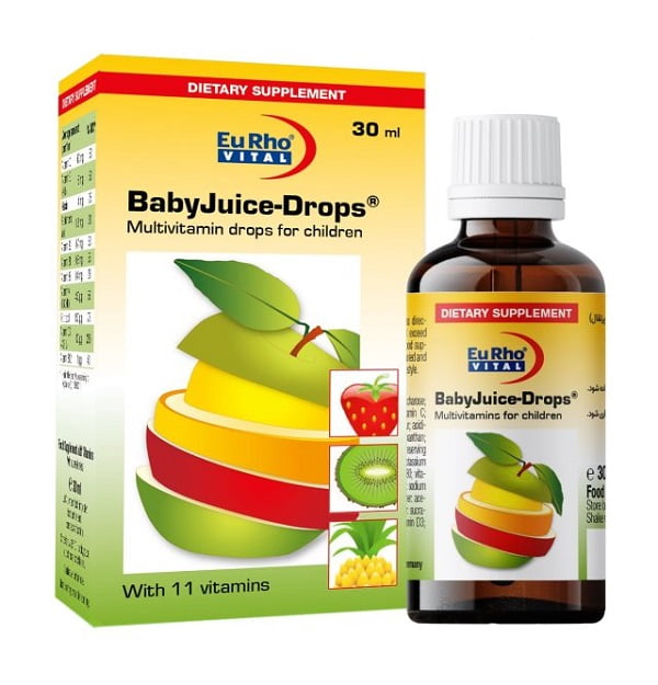 قطره بیبی جویس یوروویتال ۳۰ میلی لیتر EuRho Vital Baby Juice Drops 30 ml