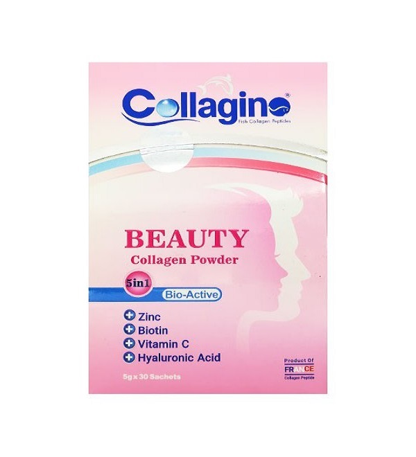 پودر کلاژن بیوتی کلاژینو 30 ساشه Collagino beauty Collagen Powder 30 Sachets