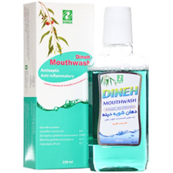دهان شویه ضد عفونی کننده و ضد التهاب دهان دینه  Antiseptic And Anti Inflammatory Mouthwash DINEH