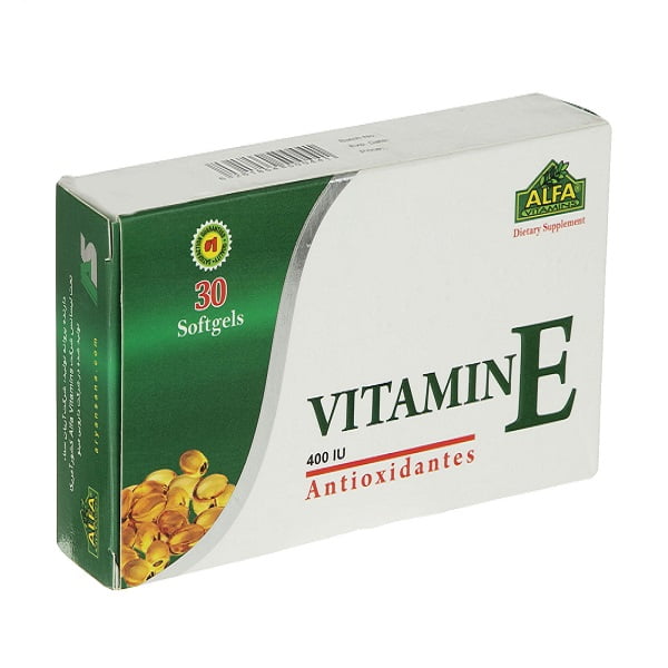 سافت ژل ویتامین E 400 واحد آلفا ویتامینز 30 عددی Alfa Vitamins Vitamin E 400 IU 30 tablets