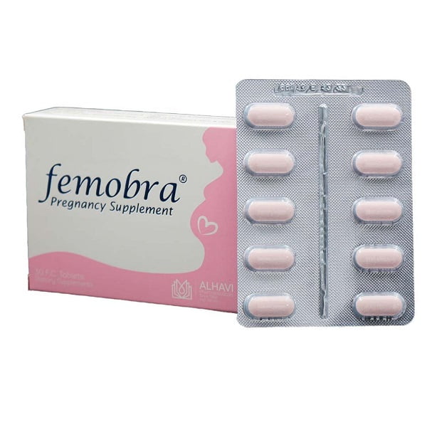 قرص روکش دار فموبرا الحاوی 30 عدد Alhavi Pregnancy Supplement Femobra 30 Tablets