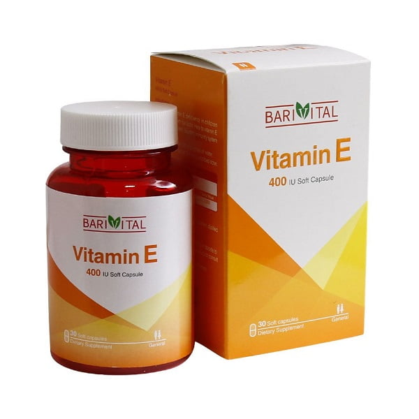 سافت ژل ویتامین 400 E واحد باریویتال 30 عدد Barivital Vitamin E 400 IU 30 Soft Capsules