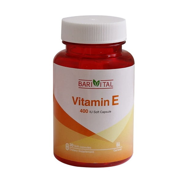 سافت ژل ویتامین 400 E واحد باریویتال 30 عدد Barivital Vitamin E 400 IU 30 Soft Capsules
