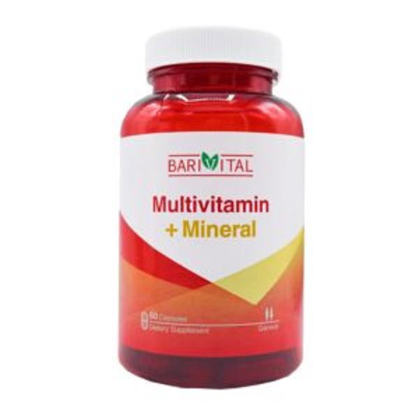 کپسول مولتی ویتامین مینرال باریویتال 60 عدد  Barivital Multivitamin Mineral 60 Capsules