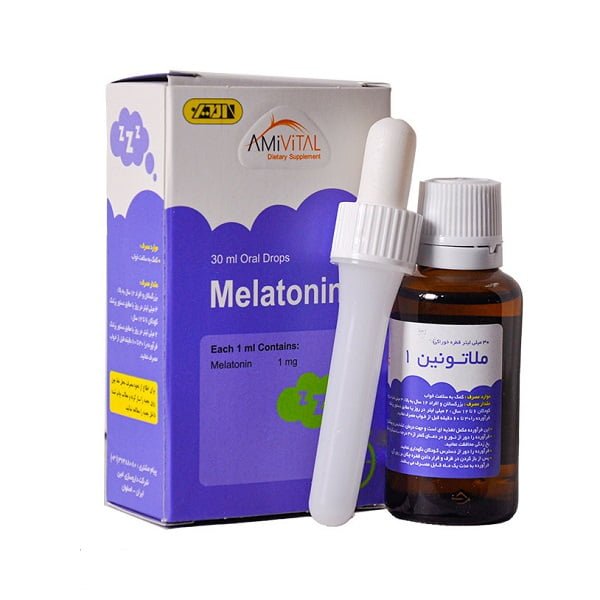 قطره ملاتونین 1 میلی گرم امی ویتال 30 میلی لیتر  Amivital Melatonin 1 mg 30 ml