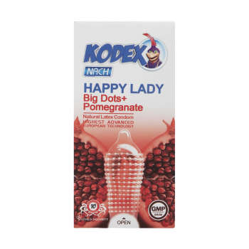 کاندوم ناچ کدکس مدل هپی لیدی بسته 10 عددی Nach Kodex happy lady 10 tested