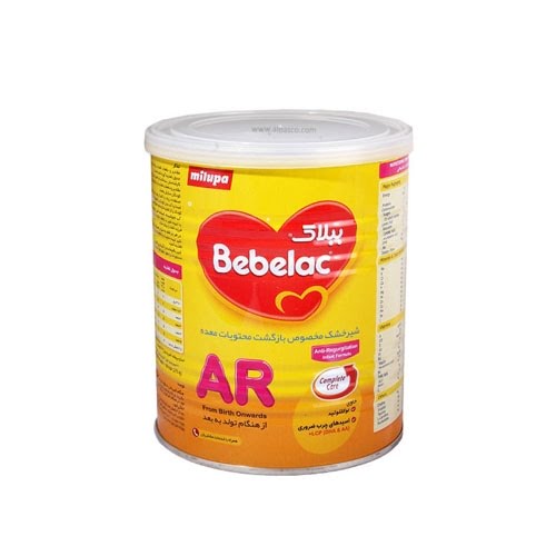شیر خشک ببلاک ای آر میلوپا مخصوص بازگشت محتویات معده 400 گرمی Milupa Bebelac Anti-Regurgitation (AR) Milk Powder From Brith Onwards 400 g