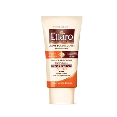 ضدآفتاب بژطبیعی الارو-Ellaro SunScreen Cream Oil free SPF 30