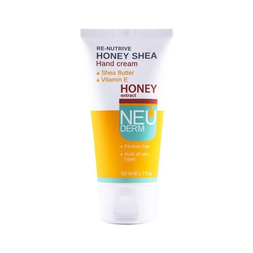 کرم دست حاوی عصاره عسل وشی باتر Neuderm Re-Nutrive Honey Shea Hand Cream
