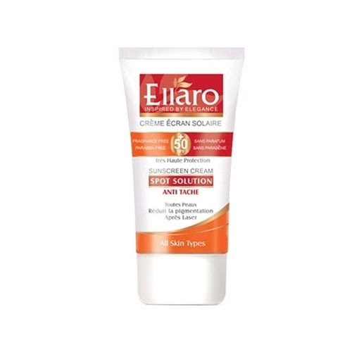 کرم ضد آفتاب ضد لک اسپات سولوشن Spf50 الارو ۳۰ میلی لیتر    Ellaro Spot Solution Sunscreen SPF 50 all skin