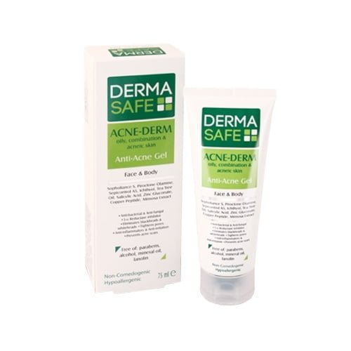 ژل آنتی آکنه(مناسب پوست چرب،مختلط) Derma Safe Anti Acne Gel