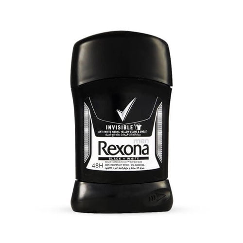 مام استیک ضد تعریق مردانه 48 ساعته 40 گرمی  Rexona Invisible Black and White Stick 48H for Men