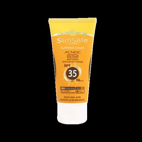 کرم ضد آفتاب آنتی آکنه اس پی اف 35 -Acneic Sunblock Cream SPF 35