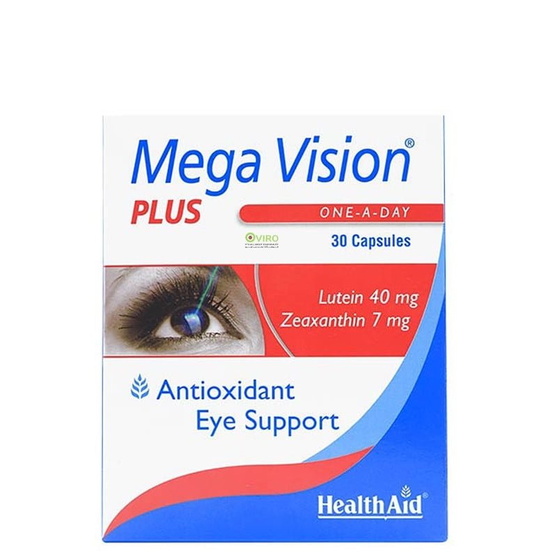 مگاویژن پلاس هلث اید 30 عددی HealthAid Mega Vision Plus 30 Caps