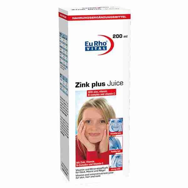 شربت زینک پلاس یورو ویتال EuRho Vital Zink Plus Juice 200 ml