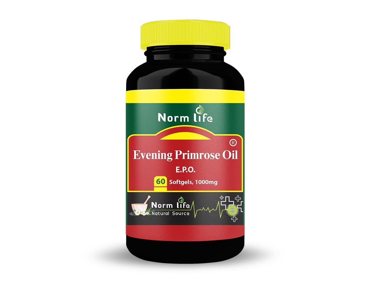 روغن گل مغربی 1000 میلی گرم نورم لایف 60 عددی   Norm Life Evening Primrose Oil 60 Softgels
