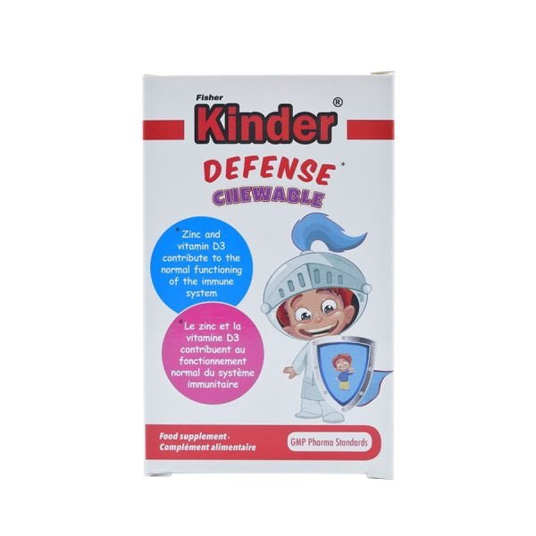 قرص جویدنی دیفنس فیشر کیندر 60 عددی Fisher KINDER Defense 60 Chewable Tablets