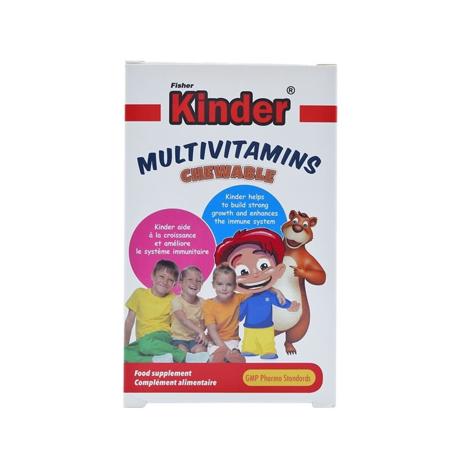 قرص جویدنی مولتی ویتامین جویدنی فیشر کیندر Fisher KINDER Multivitamins Chewable 60 Tablets