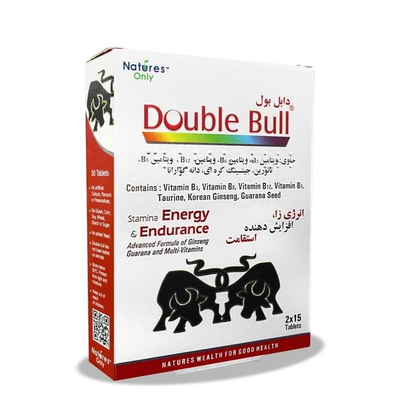دابل بول نیچرز اونلی 30 عددی Natures Only Double Bull 30 Tablets