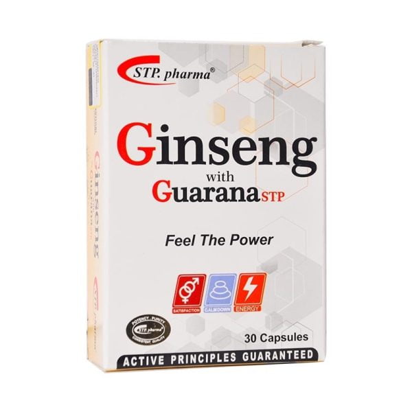 کپسول جینسینگ گوارانا اس تی پی فارما 30 عددی STP.pharma Ginseng with Guarana 30 Capsules