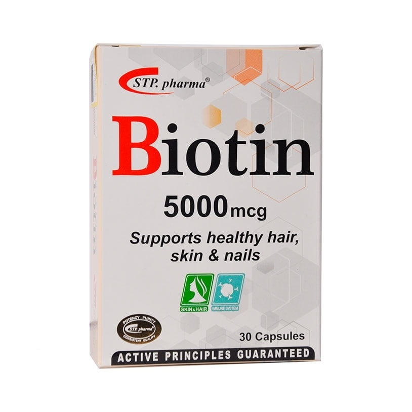 بیوتین 5000 اس تی پی فارما 30 عددی STP.pharma Biotin 5000 Mcg 30 Capsules