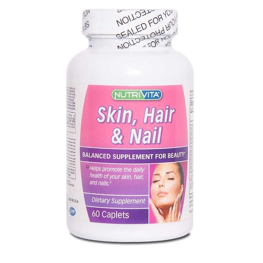 اسکین هیر اند نیل نوتری ویتا 60 عددی  Nutrivita Skin Hair & Nail 60 Tablets
