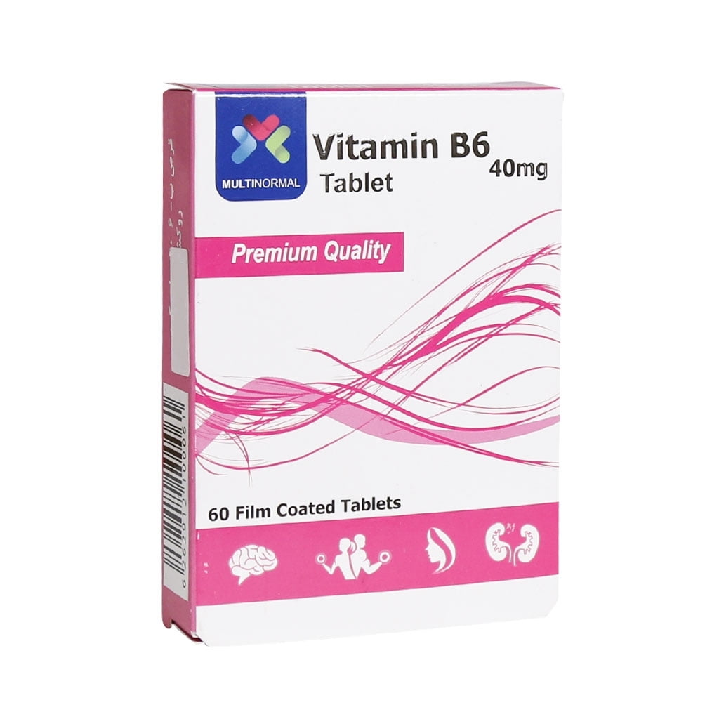 ویتامین ب6 مولتی نرمال 60 عددی Multi Normal Vitamin B6 60 Tablets